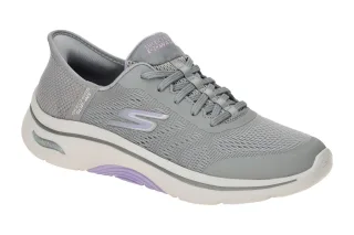 Skechers 125319 GYLV GO WALK ARCH FIT 2.0 Damenschuhe grau/lila HANDS FREE SL...