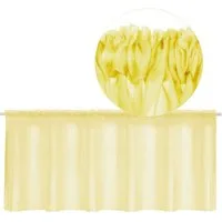 Bestgoodies Vorhang (1 St), Stangendurchzug, transparent, Voile, Bistrogardine mit Stangendurchzug, Transparente Küchengardine
