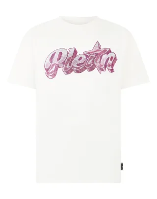 Round Neck T-Shirt Gummy Plein Stones