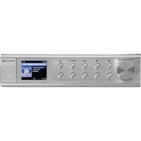 Soundmaster IR1500SI Küchenradio Internetradio Unterbauradio WLAN DAB+ Bluetooth Küchen-Radio (Internet, DAB+, UKW/FM, RDS Radio, 3 W, Netzwerk / DLNA kompatibel, Freisprechfunktion, Wecker, Timer)