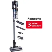 Hanseatic Akku-Stielstaubsauger HVS165DBMC Akku Staubsauger, LED Multifunktionsanzeige, 550 W, beutellos, inkl. 3 Jahre Herstellergarantie