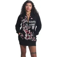 YAKUZA Kapuzensweatjacke Hanami mit lässigen, langen Schnitt