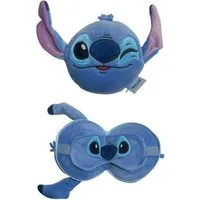 Disney Reisekissen Lilo & Stitch Reisekopfkissen + Schlafmaske für Kinder und Erwachsene, 2-tlg.