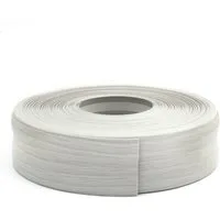 DQ-PP Sockelleiste DQ-PP WEICHSOCKELLEISTE 5m, 32x23mm, selbstklebend, Gummileiste, PVC, Sockelleiste, Abschlussleiste, Bodenleiste, Winkelprofil