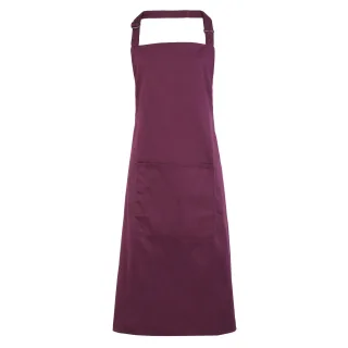 Premier Damen/Frauen Farben Bip Schürze mit Tasche (Aubergine)