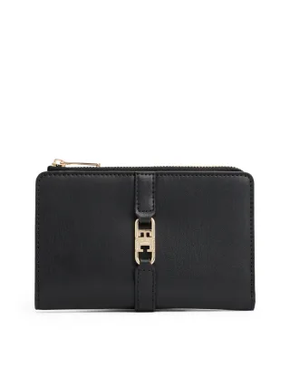 Tommy Hilfiger - Bifold-Geldbörse mit TH-Monogramm schwarz - Gr. - OS