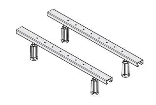 VitrA Wannenfuß-Set VitrA S50 mit 2, Wannenrandankern, G000300036 G000300036