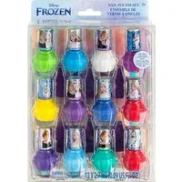 Disney Frozen Nagellack Frozen – Mega Nagellack-Set für Kinder – 12 Farben + Zubehör!, 12-tlg.