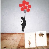 LaserCad Motivschablone BANKSY Streetart für Graffiti, Airbrush, Deko