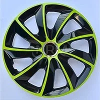 NRM Radkappe STIG 16 Zoll in Grün/Schwarz, 16 in Zoll, (4-St) Radzierblenden für Stahlfelgen Zweifarbige Radkappen Satz 4er Set 16"