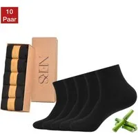 NERS Kurzsocken aus Bambus (10 Paar) Damen & Herren, ohne drückende Naht, ohne Gummi (10-Paar, 10 Paar) Bambussocken - Atmungsaktiv - Naturfreundlich - gegen Schweißfüße