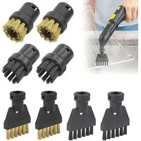 AFKSMILE Reinigungsbürsten-Set 8 Stück Dampfreiniger Zubehör für Kärcher SC1 SC2 SC3 SC4 SC5, (8-tlg), Handdampfreiniger für Küchenmöbel Boden Auto F