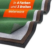 Midori Rasenteppich, Rasenteppich Kunstrasen Drainage-Noppen 100 x 100 cm Grau Balkon
