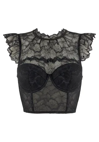 LASCANA - lascana Top black - Gr. - 70B
