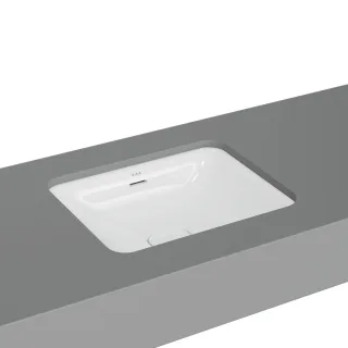 VitrA New Metropole Unterbauwaschtisch rechteckig 50 x 40 cm mit Überlaufschlitz Weiß,7534B403-7215 7534B403-7215