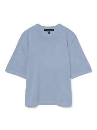 VERO MODA - VMSILJE 2/4 O-NCK OVERSIZE PULL GA NOOS Cashmere Blue - Gr. - M