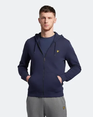Lyle & Scott Kapuzenpullover mit Reißverschluss in Navy