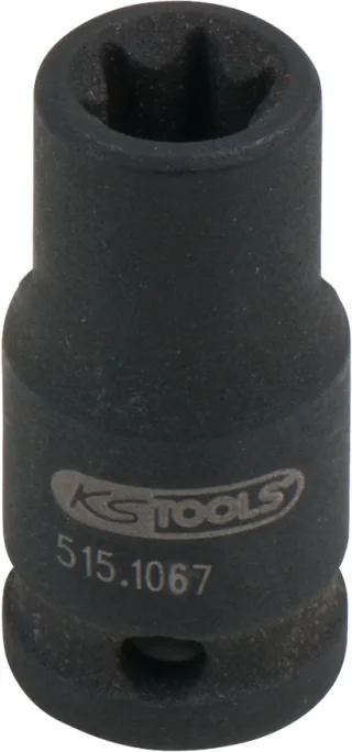 KS Tools 1/4" Torx-E-Kraft-Stecknuss, kurz - 515.1067