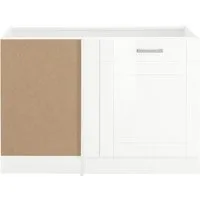 KOCHSTATION Eckunterschrank KS-Tinnum 120 cm breit, MDF-Fronten, Metallgriffe, 1 Tür
