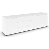 rauch Schubkastenkommode Kommode Türkommode Sideboard Kombikommode FLIPP (Breite 200 cm mit 2 Einlegeböden), 3-türig mit 3 Schubladen und Soft-Close-Funktion