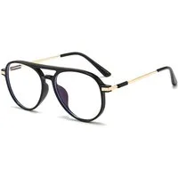 PACIEA Lesebrille Blaulichtfilter Doppelbalkenrahmen Oversized Elegant