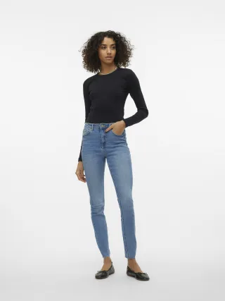 VERO MODA - VMCHLOE LS SHORT TOP JRS NOOS Black - Gr. - M