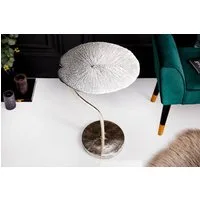 riess-ambiente Beistelltisch LEAF 42cm silber, Schlafzimmer · Metall · Blatt-Design · Handarbeit · Wohnzimmer