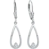 Firetti Paar Ohrhänger Schmuck Geschenk Silber 925 Ohrschmuck Patentbrisur Tropfen, mit Zirkonia (synth)