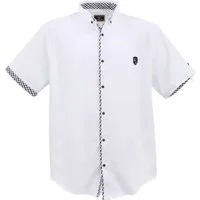 Lavecchia Kurzarmhemd Lavecchia Herren Kurzarmhemd 9003A (White, 5XL) modisches & zeitloses Herrenhemd