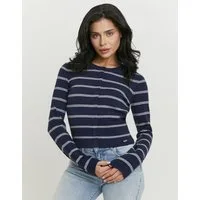Tally Weijl Strickjacke SCAVIFRANKI Materialmix, Basic, kürzer geschnitten