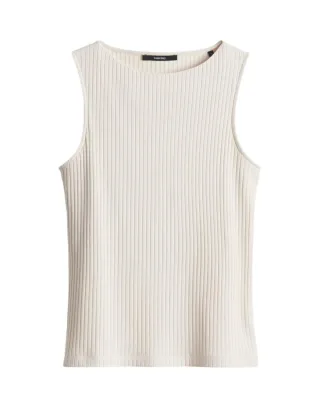 someday - Geripptes Top - Kamia beige - Gr. - 36