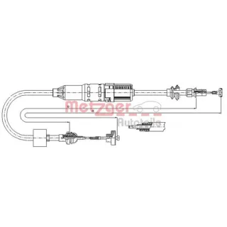 Metzger Kupplungsseil VW Polo 6N1 Van Kasten 86CF