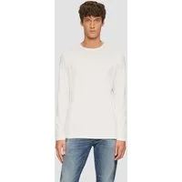 s.Oliver Langarmshirt T-Shirt Softes Longsleeve aus Jersey mit Logo-Detail
