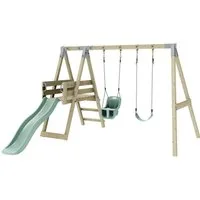 OutdoorToys Schaukelkombination Schaukel Pfau, aus Holz in Mintgrün