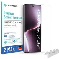 smartect Displayschutzfolie TPU Schutzfolie Klar für Honor Magic 7 Lite, Set, 2 Stück, Panzerfolie Bildschirm Displayfolie