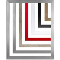 myposterframe Einzelrahmen Rahmen Maia, (1 Stück), 80x100 cm, Alu gebürstet, MDF