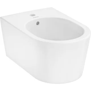 hansgrohe EluPura S 540 Wand-Bidet 60278450 mit Hahnloch/Überlauf, weiß, ohne SmartClean und HygieneEffect