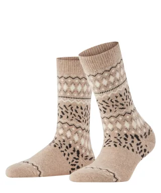 FALKE - FALKE Cosy Wool Special Edition Damen beige mel. - Gr. - 40.5