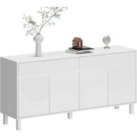 FUFU&GAGA Sideboard Komodenschrank mit 4 Türen und 1 Schublade