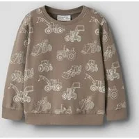 Name It Sweatshirt NMMVARON für Jungen mit Alloverprint und Rippbündchen bedruckt, casual, regular fit, Baumwolle, Rundhals