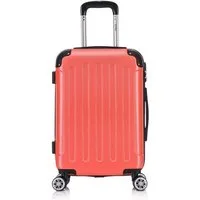 Flexot Hartschalen-Trolley F-2045 Kofferset, 360° Rollen, robuster Reisekoffer, Bordcase, 4 Rollen, Robuster und moderner Koffer mit vier 360° Rollen und Zahlenschloss