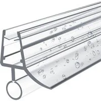 EMKE Duschdichtung EMKE Ersatzdichtung Wasserabweiser Duschdichtung, L: 60 cm, Schwallschutz Duschkabine, Abdichtung für Ihre Duschtür