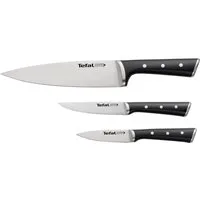 Tefal Messer-Set Ice Force (Set, 3-tlg), 3-tlg. Set, Eishärtungstechnologie, Klinge aus deutschem Edelstahl