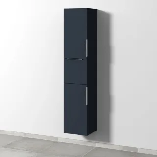 Sanipa 3way Hochschrank mit 2 Türen und 1 Auszug, Marine-Matt UP1021R