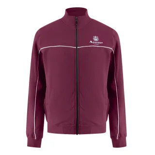Aquascutum Active Piping Mock Neck Cordovan Fleece