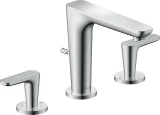 Hansgrohe 3-Loch WTA 125 Axor Citterio C mit Zugstangen Cubic cut chrom, 49061000 49061000