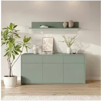 FORTE Sideboard Alice Springs, Sideboard, Breite 184,2 cm, viel Stauraum, Schubkästen mit Vollauszug, Push to open, grifflos