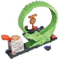 Hot Wheels Autorennbahn Hot Wheels Krokodil Attacke City Gator Loop Spielset Stunt-Looping