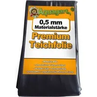 Aquagart Teichfolie Teichfolie PVC 10m x 6m 0,5mm schwarz Folie für den Gartenteich, Verkleben, (1-St)