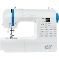 Carina Computer-Nähmaschine SAPHIR Freiarm, Einfädelautomatik, Rückwärtsnähen, Fadenabschneider, 100 Programme, 7 Nähfüße, LED Nählicht, Nadelstop, Großer Anschiebetisch